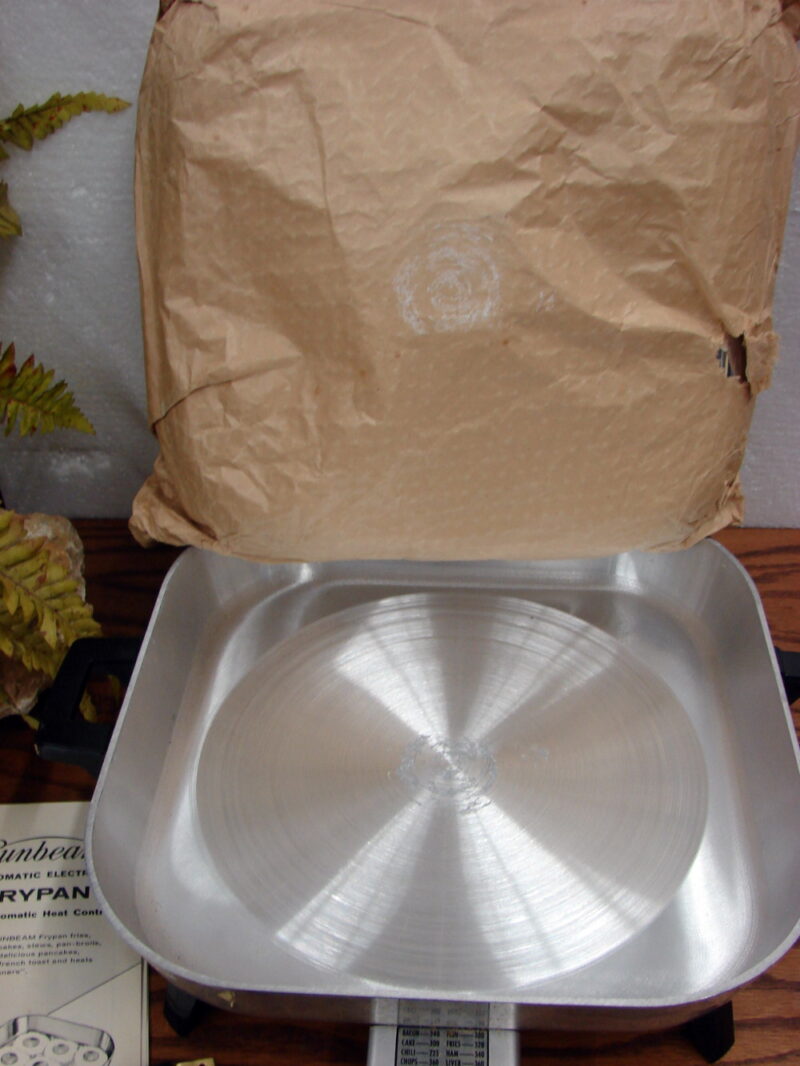 Brand New Vintage Chrome Electric Sunbeam Frying Pan 61B w/ Manual, Moose-R-Us.Com Log Cabin Decor