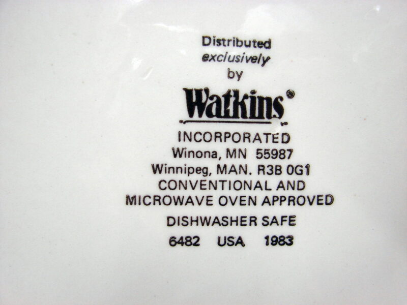Watkins Raspberry Recipes Vintage Watkins Recipe Pie Plate Dutch Brownie Pie #6482 - Moose-R-Us ...