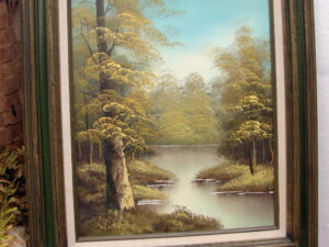 Les Kouba Framed Matted New Years Day Limited Edition Winter Deer, Moose-R-Us.Com Antiques Collectibles Log Cabin Decor