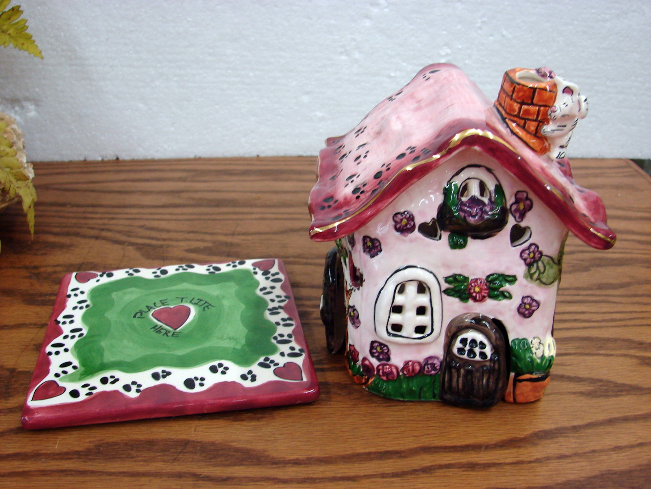 Retired Blue Sky Clayworks Heather Goldminc Play House Tealight Candle Holder - Image 2