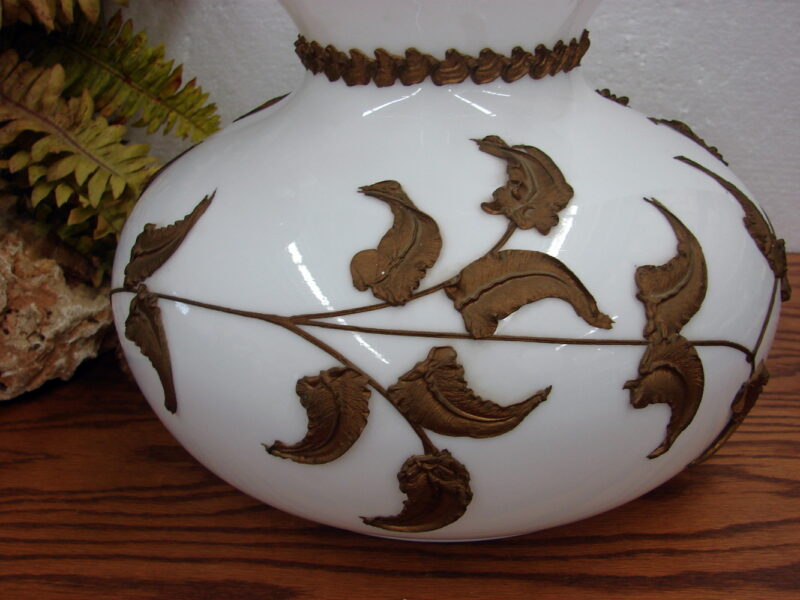 Vintage MCM Carl Falkenstein Milk Glass Swag Hanging Light With Original 16 Foot Chain, Moose-R-Us.Com Antiques Collectibles Log Cabin Decor
