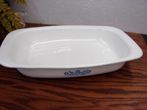 Corning Ware Blue Cornflower P-21 Open Roaster Lasagna Cake Baking Pan 15x10x2
