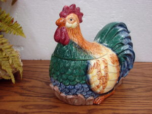 Vintage McCoy Pottery Lemon Fruit Cookie Jar USA, Moose-R-Us.Com Antiques Collectibles Log Cabin Decor