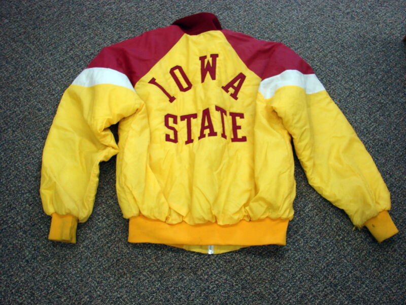 Vintage Iowa State Cyclones Jacket BIKE Nylon Bomber Jacket XL As Is, Moose-R-Us.Com Antiques Collectibles Log Cabin Decor