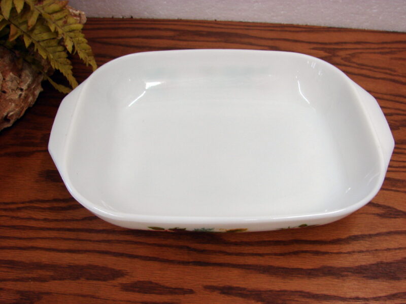 Vintage JAJ England Pyrex Garden Vegetable Serving Bowl Rectangular Casserole Dish, Moose-R-Us.Com Antiques Collectibles Log Cabin Decor