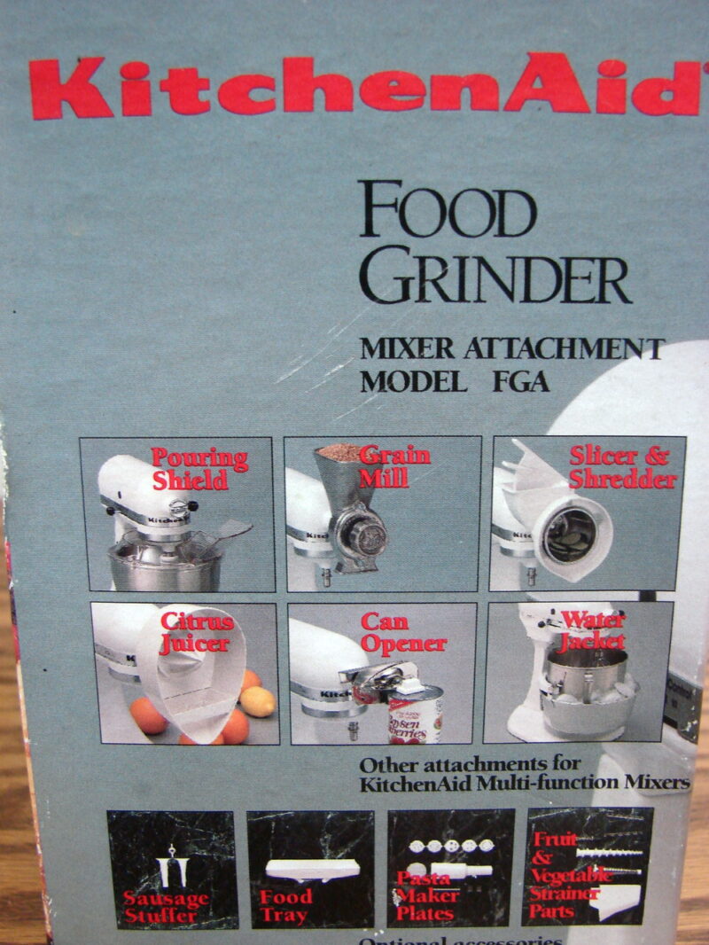 KitchenAid Classic 10 Speed Stand Mixer Tilt Head Food Grinder Sausage Stuffer Attachments, Moose-R-Us.Com Antiques Collectibles Log Cabin Decor