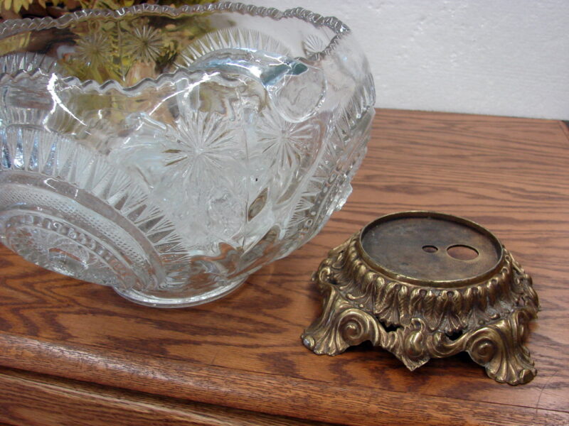 Vintage LE Smith Glass Pinwheel Star Punch Bowl 9 Cups Base Glass Ladle, Moose-R-Us.Com Antiques Collectibles Log Cabin Decor