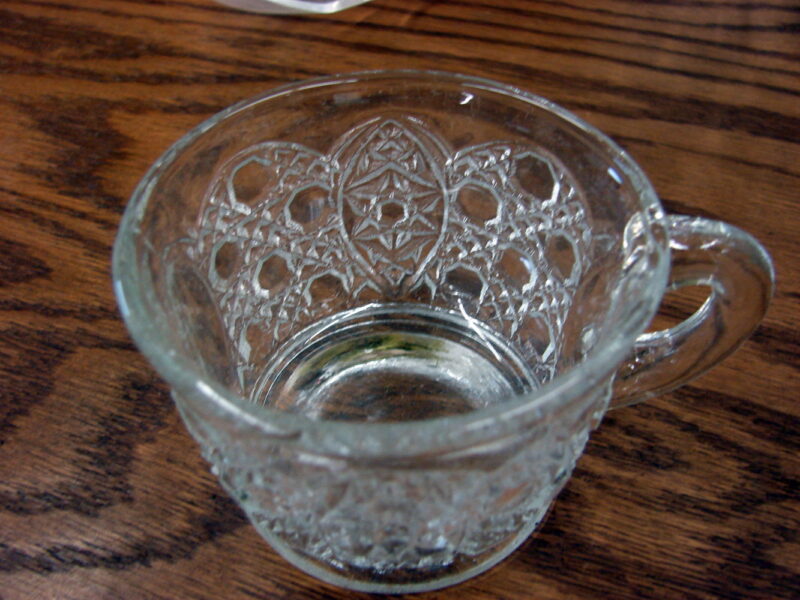 Vintage LE Smith Glass Daisy Button 20 pc Punch Bowl Cups Ladle Original Box, Moose-R-Us.Com Antiques Collectibles Log Cabin Decor