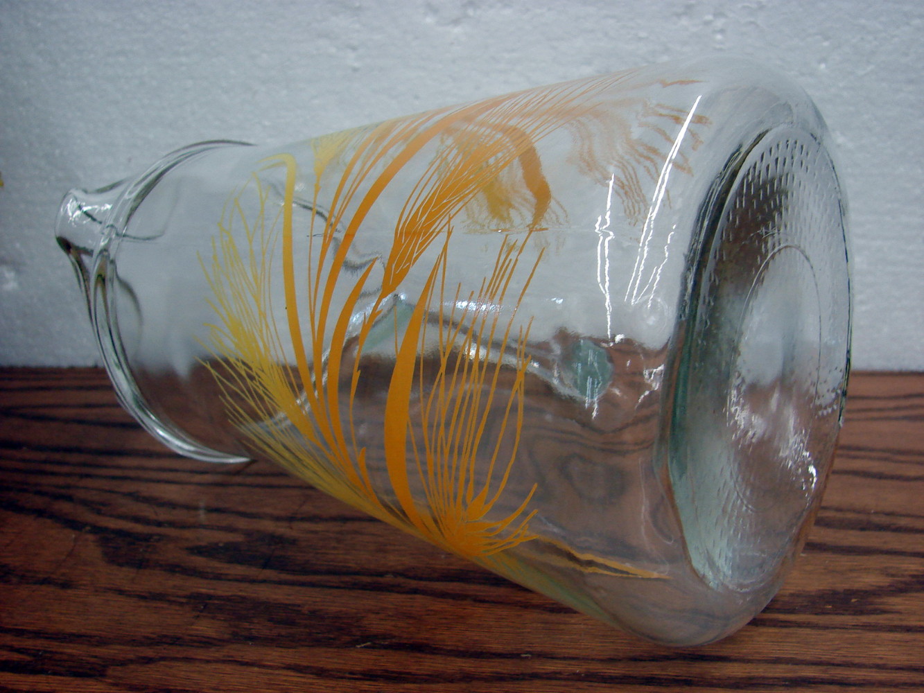 Vintage Libbey Golden Harvest Wheat 72 oz Pitcher w/ Ice Lip Heavy Duty - Image 3