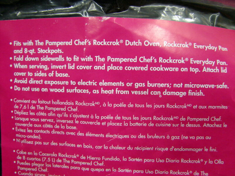 Brand New Pampered Chef Keep it Hot Large Cookware Crock Sweater #1403 Rockcrok, Moose-R-Us.Com Antiques Collectibles Log Cabin Decor
