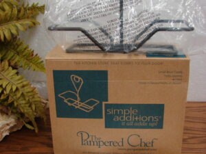 Brand New Pampered Chef Simple Additions Black Small Bowl Caddy #1944