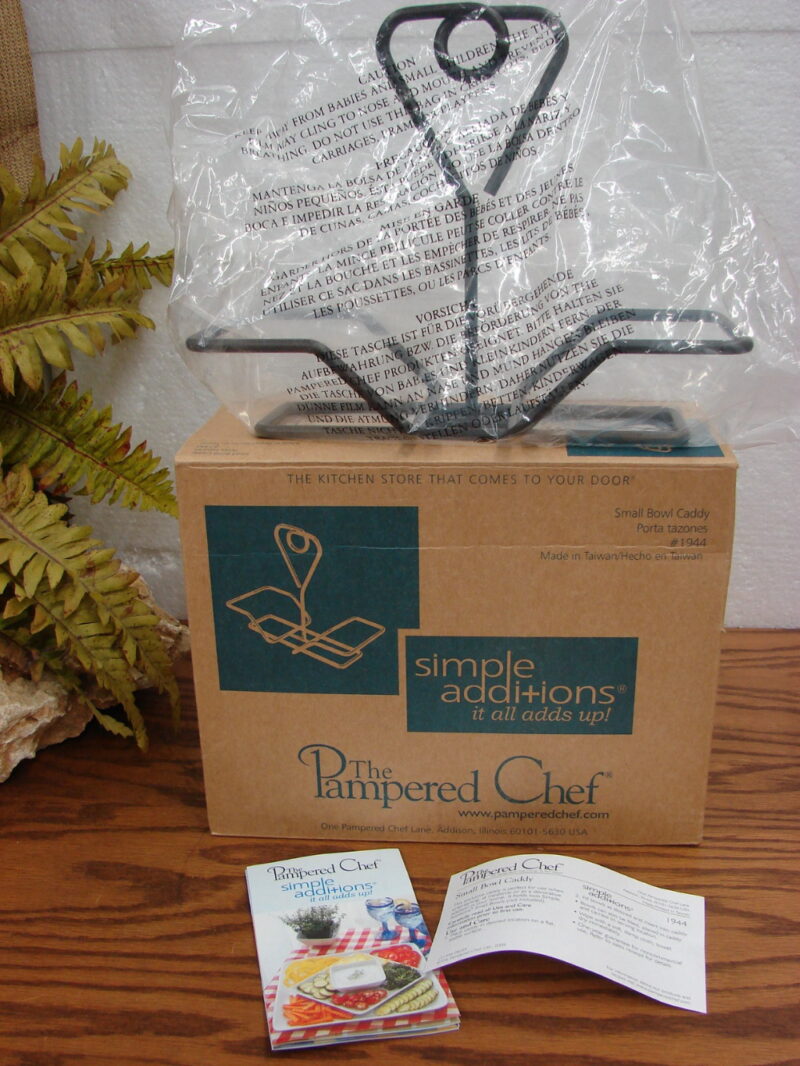 Brand New Pampered Chef Simple Additions Black Small Bowl Caddy #1944, Moose-R-Us.Com Antiques Collectibles Log Cabin Decor