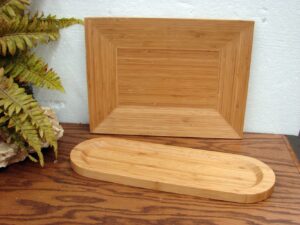 Set/2 Pampered Chef Bamboo Cracker Charcuterie & Cheese Board