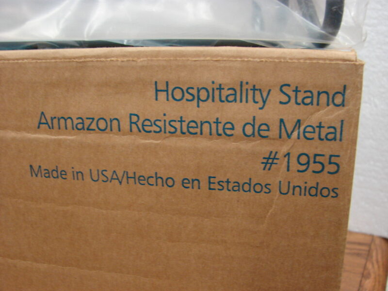 Brand New Pampered Chef #1955 Long Hospitality Stand Table Centerpiece, Moose-R-Us.Com Antiques Collectibles Log Cabin Decor