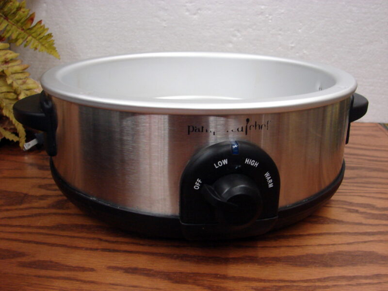 The Pampered Chef Rockcrok Slow Cooker Warming Stand Base #3156 Tested Working, Moose-R-Us.Com Antiques Collectibles Log Cabin Decor