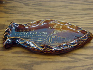 Vintage Red Wing Stoneware Yellow Ware Saffron 12&#8243; Blue Band Bowl, Moose-R-Us.Com Antiques Collectibles Log Cabin Decor