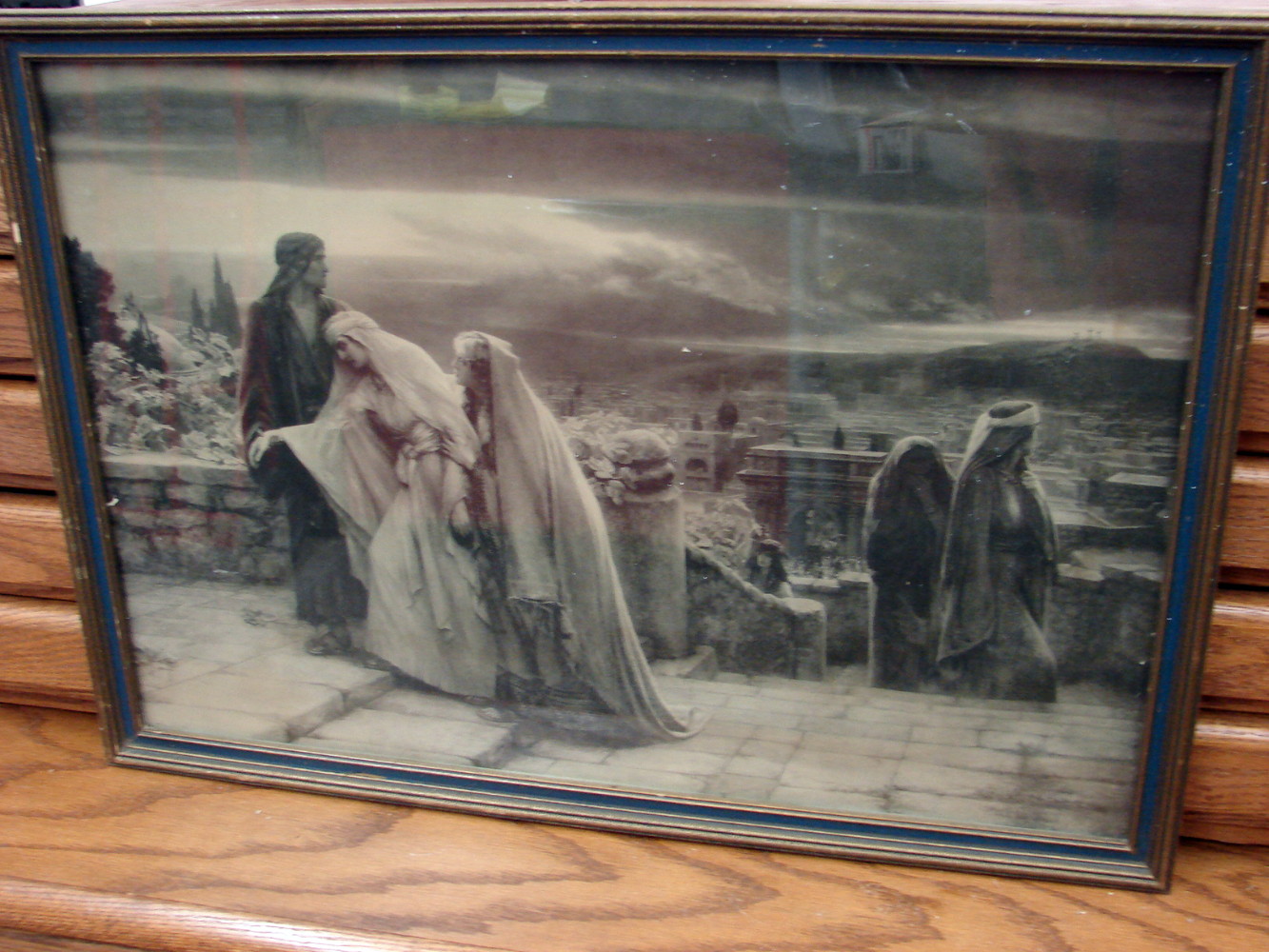 Antique Print Return From Calvary 1904 Signed Art Print Artist Herbert Schmalz - Image 2