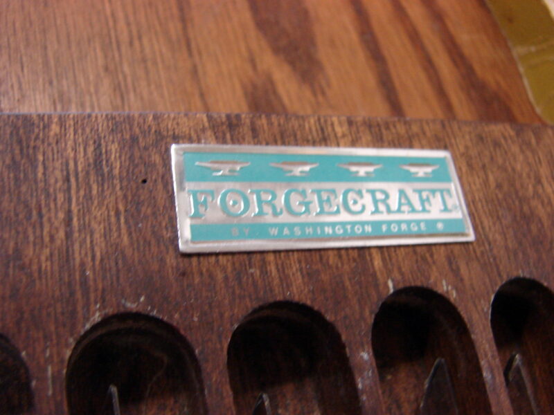 Vintage Set/6 Washington Forge Steak Knife Set in Box Knives, Moose-R-Us.Com Antiques Collectibles Log Cabin Decor