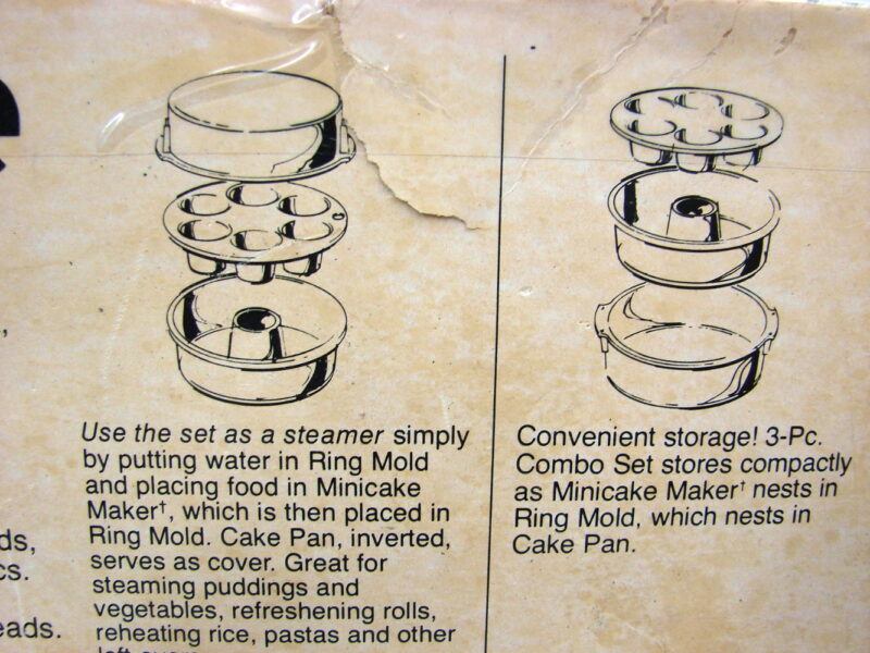 Vintage Wear-Ever MicroRave 3Pc Combo Microwave Set Original Box, Moose-R-Us.Com Antiques Collectibles Log Cabin Decor