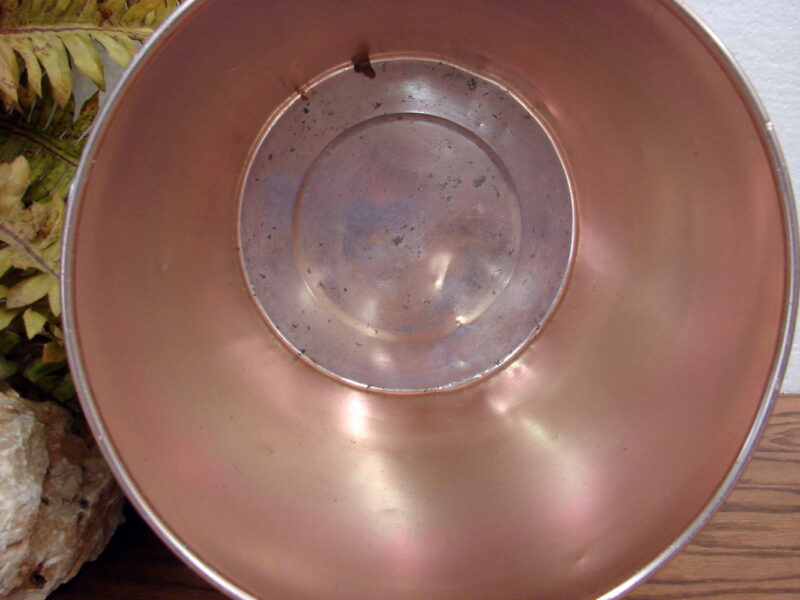 Vintage West Bend Paper Trash Can Rose Copper Tone Large, Moose-R-Us.Com Antiques Collectibles Log Cabin Decor