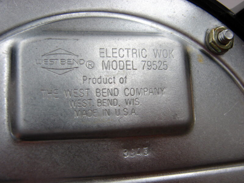 Vintage West Bend Non-Stick 6-Quart Electric Wok Skillet Grill Model #79525 Red, Moose-R-Us.Com Antiques Collectibles Log Cabin Decor
