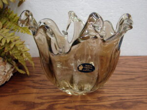 Vintage Craquelle Glass Gothic Wrought Iron Wall Torch Sconce Medieval Castle Spanish Revival, Moose-R-Us.Com Antiques Collectibles Log Cabin Decor