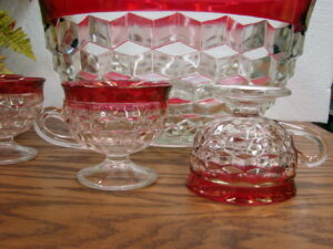 Vintage Pink Ribbed Depression Glass One Pound Butter Dish w/ Lid, Moose-R-Us.Com Antiques Collectibles Log Cabin Decor