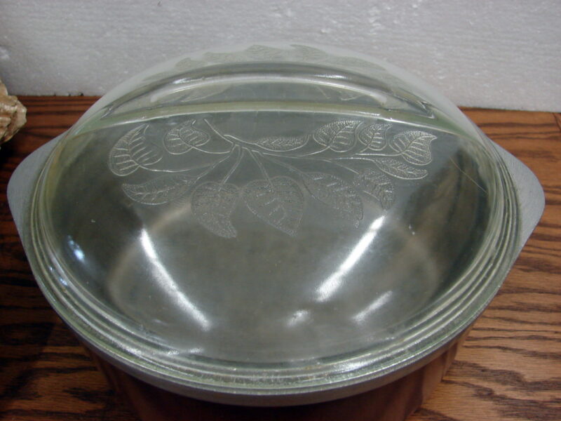 Vintage Club Aluminum Hammercraft Round Roaster Dutch Oven 2 Lids Floral Glass, Moose-R-Us.Com Antiques Collectibles Log Cabin Decor