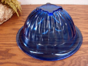 Vintage Hazel Atlas Uranium Green Glass Fruit Pattern Bowl 8&#8243;, Moose-R-Us.Com Antiques Collectibles Log Cabin Decor