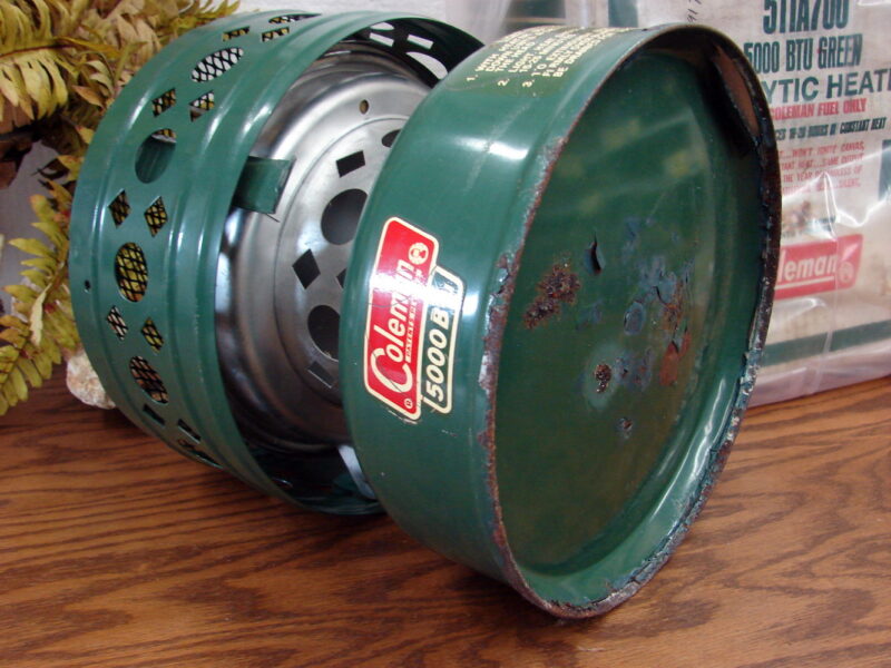 Vintage Coleman Catalytic Heater Model 511A700 5000 BTU Patio Porch Camp, Moose-R-Us.Com Antiques Collectibles Log Cabin Decor
