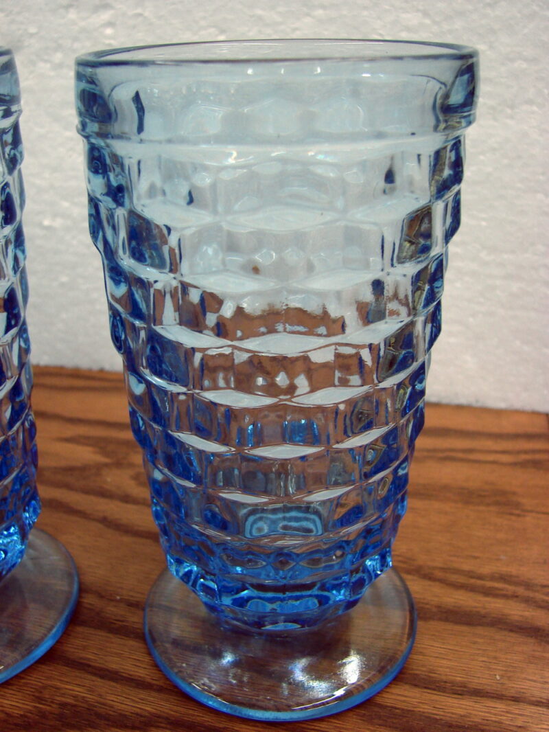 Set/10 Vintage Colony Whitehall Light Blue Ice Tea Straight Rim - Image 2