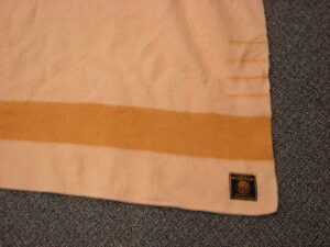 Vintage Hudson Bay Classic Stripe 6 point Wool Blanket 99 x 90&#8243;, Moose-R-Us.Com Antiques Collectibles Log Cabin Decor