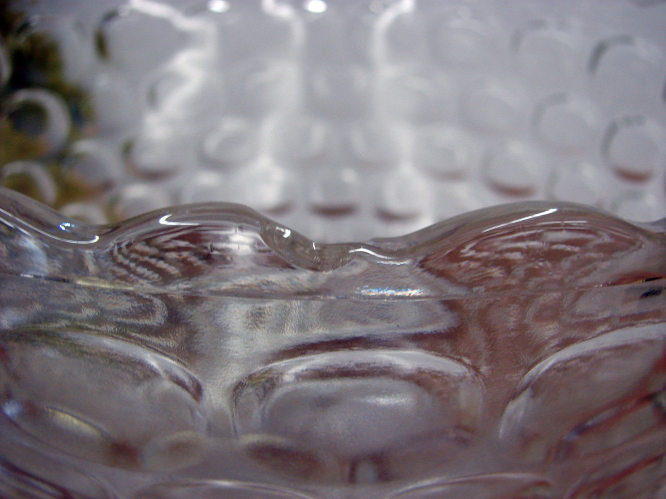 Vintage Federal Glass Yorktown Thumbprint Jubilee 26 pc Punch Bowl Set - Image 4