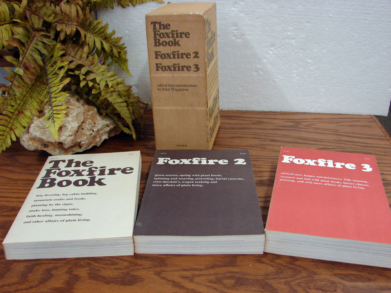 Vintage The Foxfire Book Vol. 1-3 Eliot Wigginton Homesteading Box Set 1970's Anchor Books - Image 2