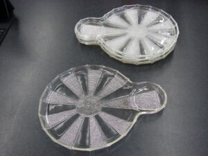 Anchor Hocking Savannah Clear Glass Pitcher Embossed Rose Flower, Moose-R-Us.Com Antiques Collectibles Log Cabin Decor