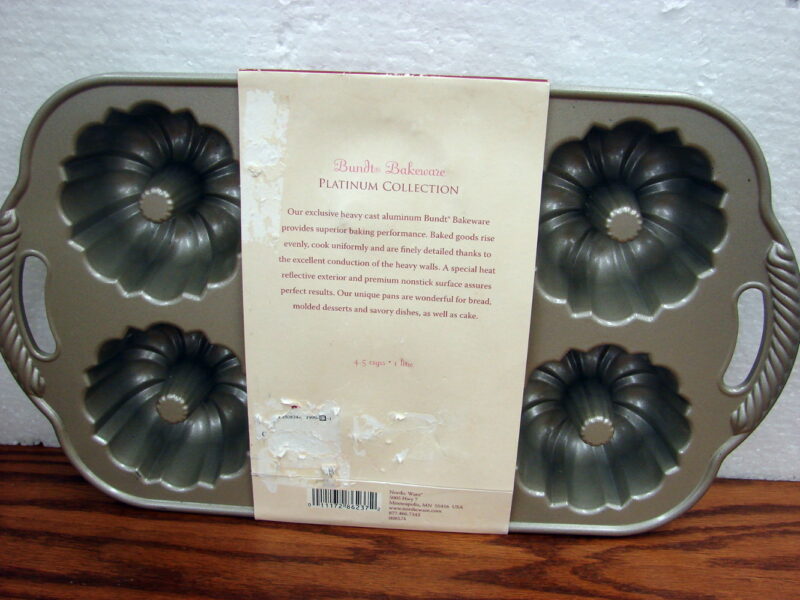 Nordic Ware 65th Anniversary Mini Bundt Pan Heavy Cast Aluminum Bundtlette Cake, Moose-R-Us.Com Antiques Collectibles Log Cabin Decor