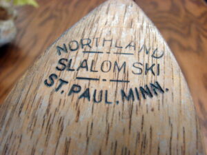 Vintage Gregg Mfg Hickory Wood Snow Skis WWII 10th Mountain Division 1943 Poles Bindings, Moose-R-Us.Com Antiques Collectibles Log Cabin Decor
