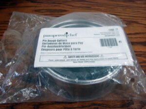 Brand New Pampered Chef Pie Tart Dough Crust Cutters Set Of 4 #1709