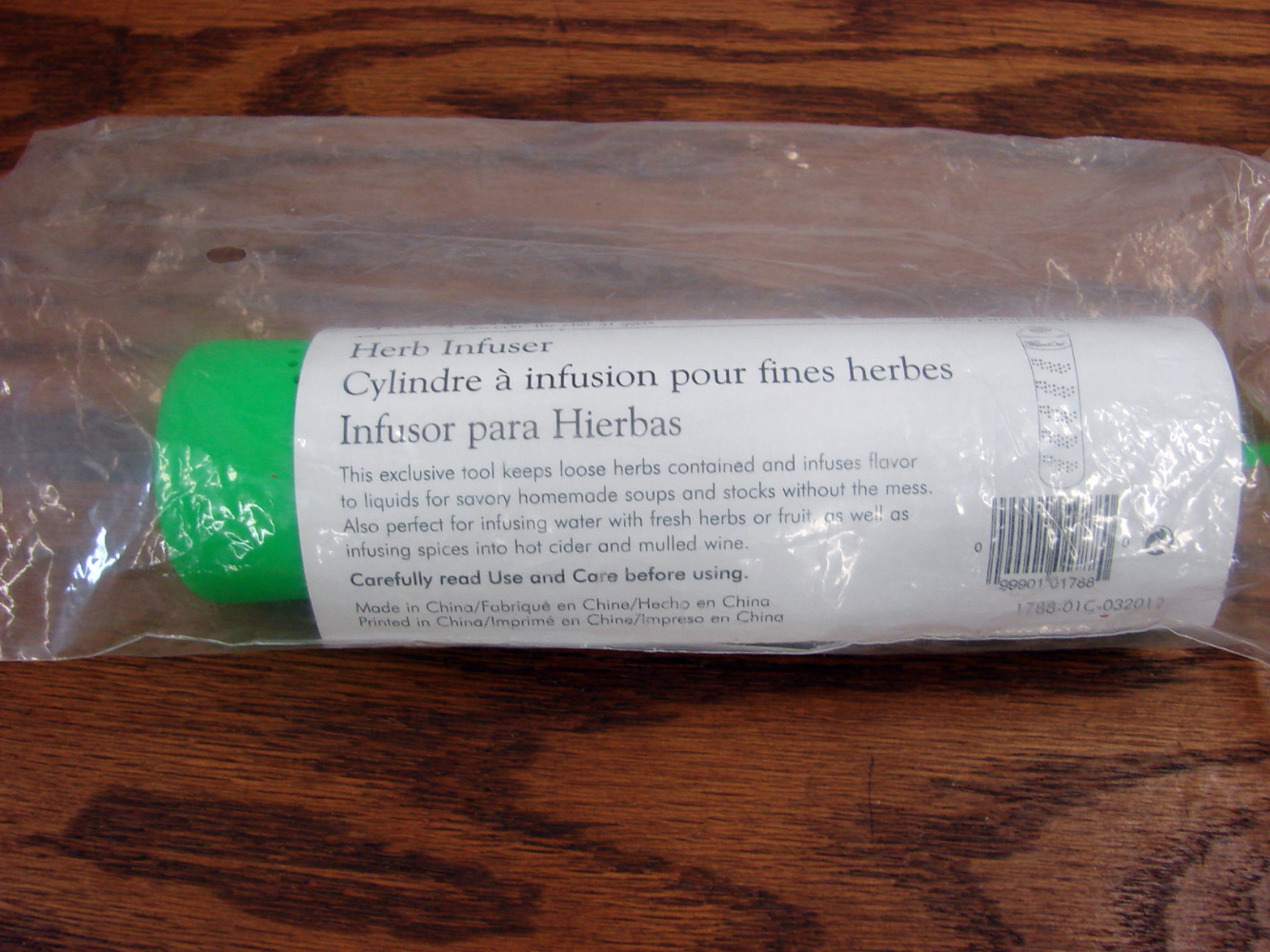 Brand New Pampered Chef Herb Infuser Silicone Sealed Bag #1788