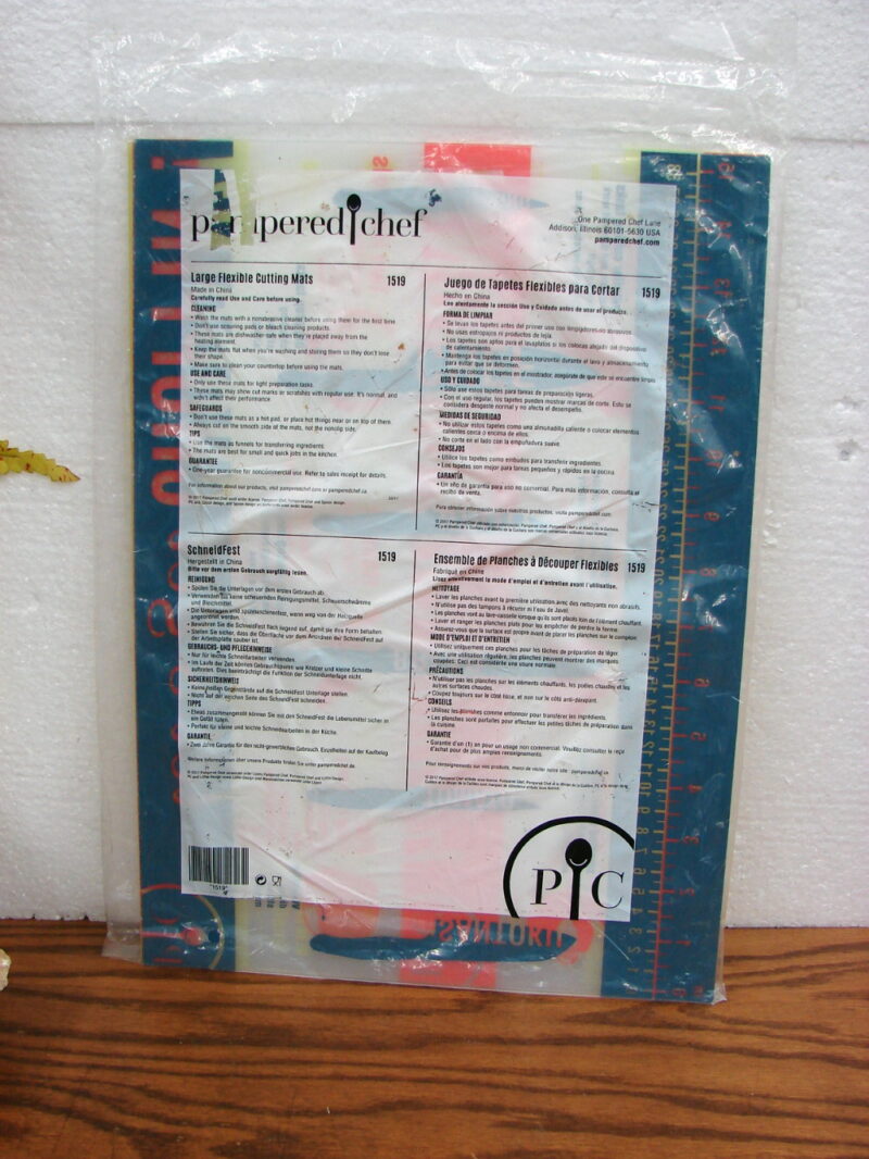 Brand New Sealed Pampered Chef Large Flexible Cutting Mats Set/3, Moose-R-Us.Com Antiques Collectibles Log Cabin Decor