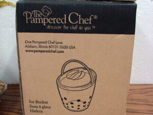 Brand New Pampered Chef Ice Bucket Bar Tongs #2836 & 2312