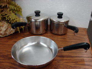 Choice of Vintage Revere Ware Copper Bottom Cookware, Moose-R-Us.Com Antiques Collectibles Log Cabin Decor