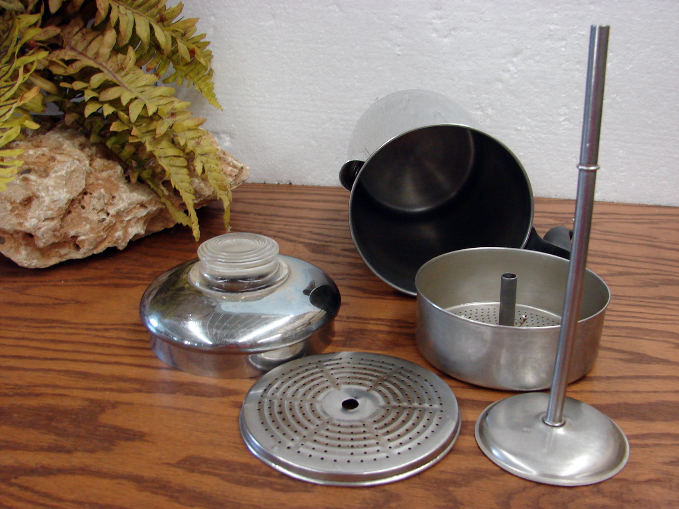 Complete Vintage Copper Bottom Revere Ware 6 Cup Percolator Coffee Pot Maker - Image 2