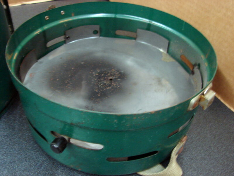 Vintage Seater Heater Hunting Ice Fishing Heating Stove Seat by Excel Co Complete, Moose-R-Us.Com Antiques Collectibles Log Cabin Decor