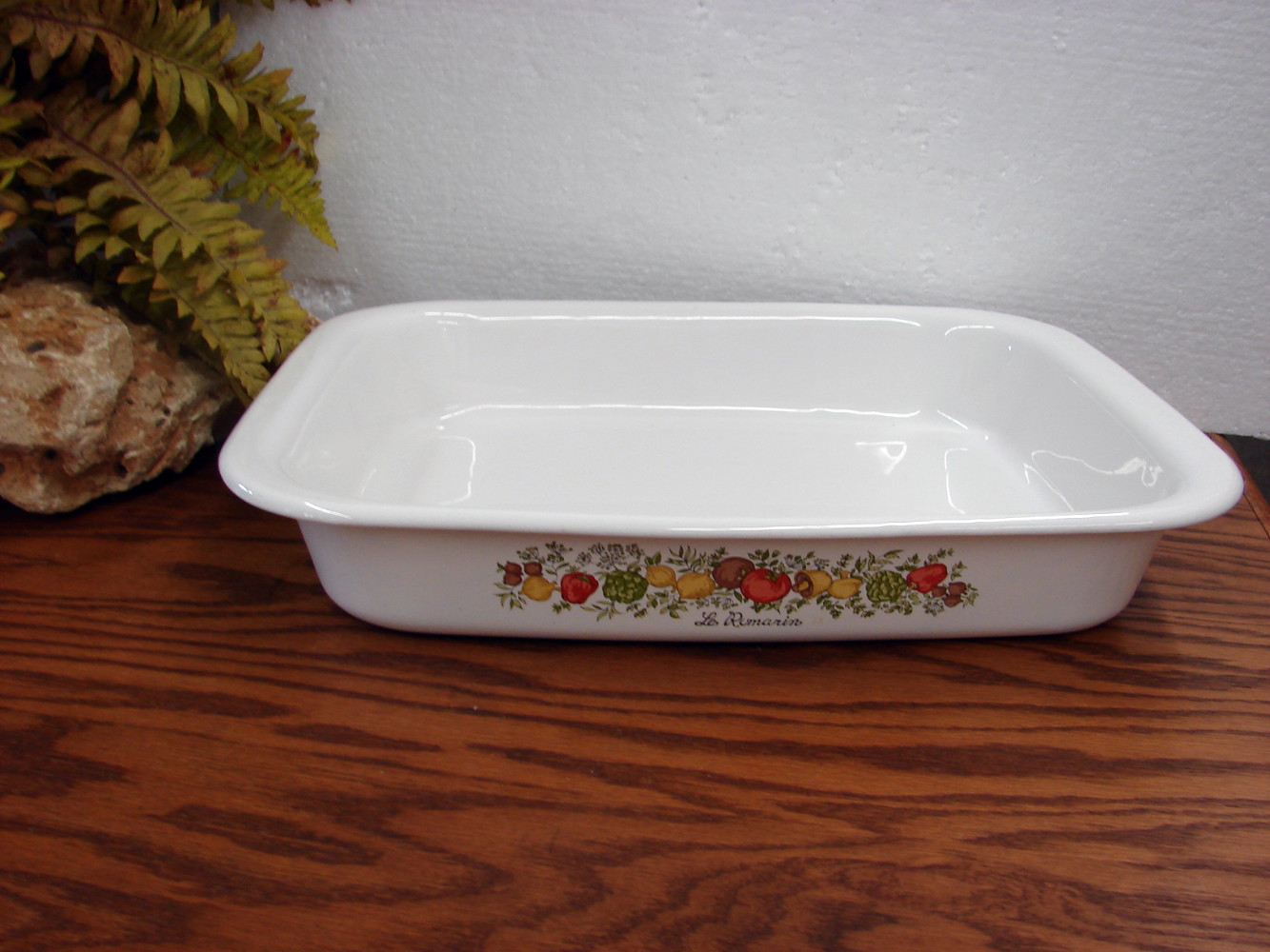 Vintage Corning Ware Spice of Life A-76 Large Open Roaster 14x12