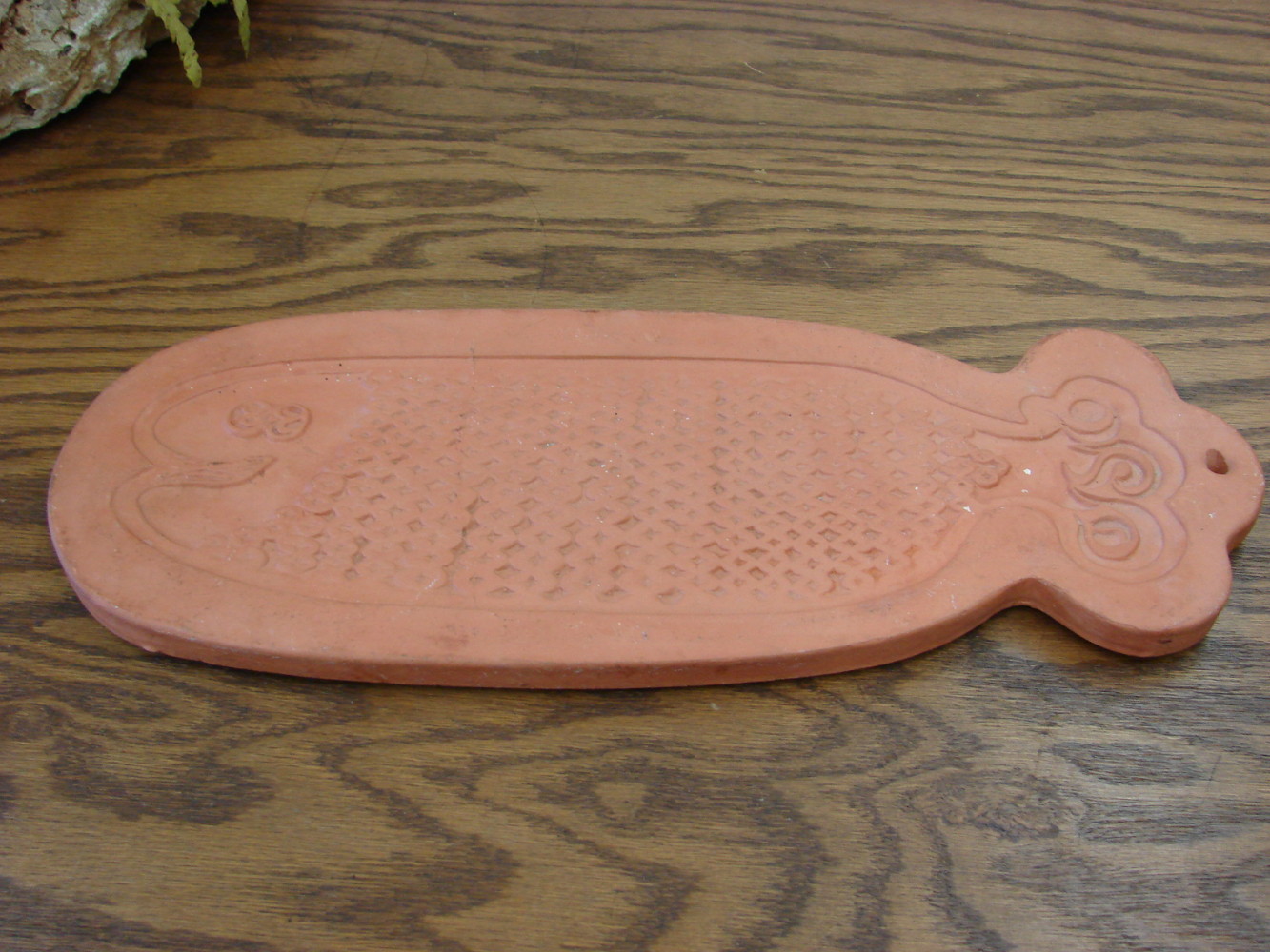Vintage Bennington VT Potters Fish Terracotta Trivet Plaque Marked 1963 dg