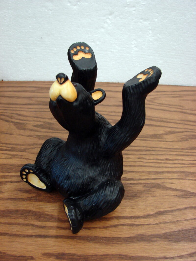 Retired Big Sky Carvers Bearfoots Bears Candy Bowl Holder No Bowl, Moose-R-Us.Com Antiques Collectibles Log Cabin Decor