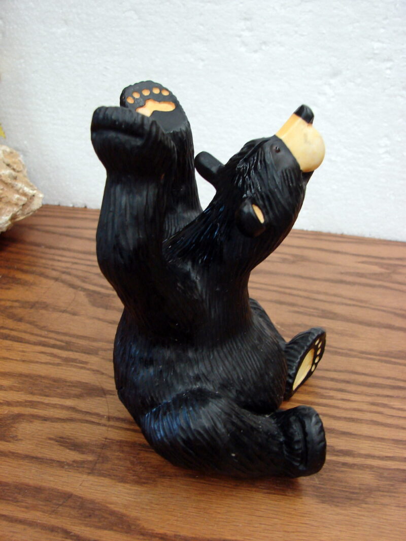 Retired Big Sky Carvers Bearfoots Bears Candy Bowl Holder No Bowl, Moose-R-Us.Com Antiques Collectibles Log Cabin Decor