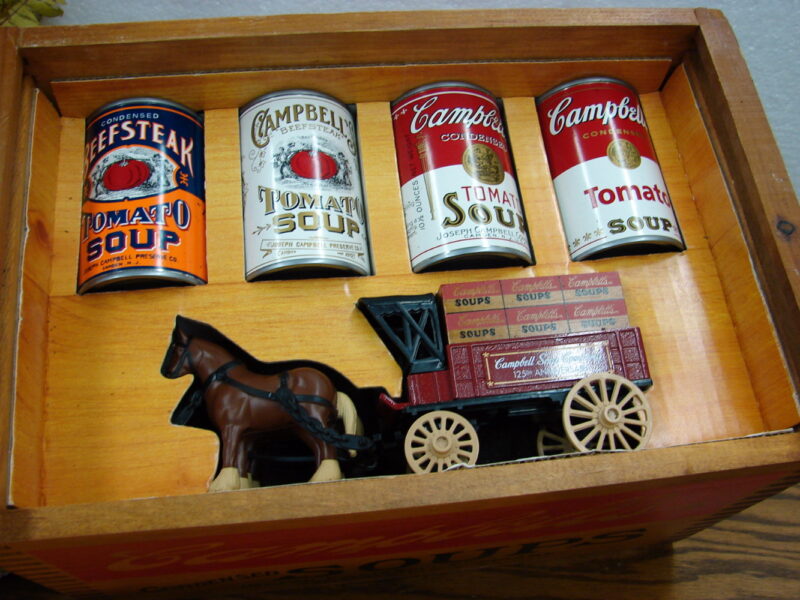 Campbell's Soup 125th Anniversary 1994 Wood Store Advertising Crate Box - Image 3