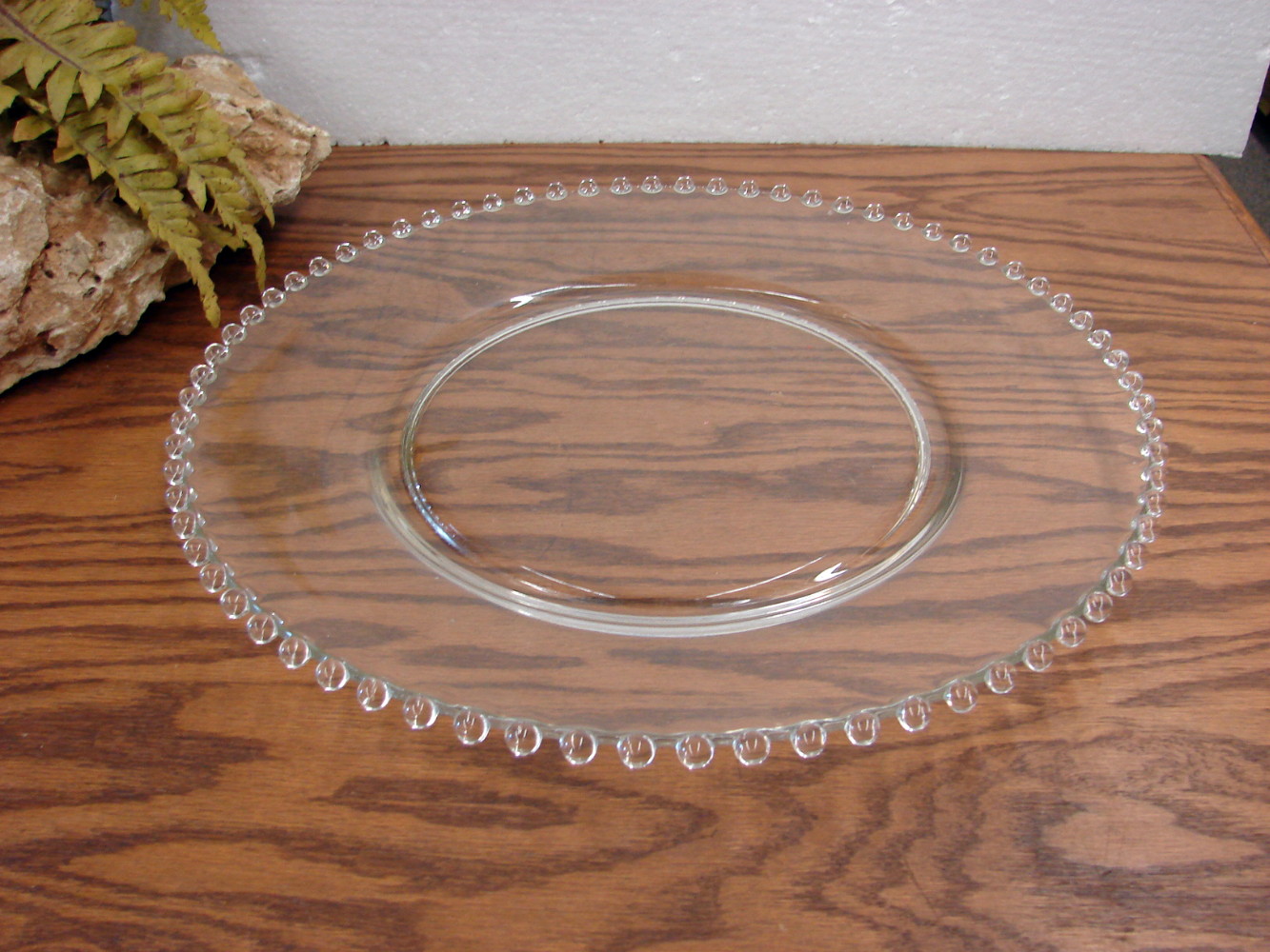 Vintage Imperial Glass Candlewick 14" Platter Serving Plate - Image 2